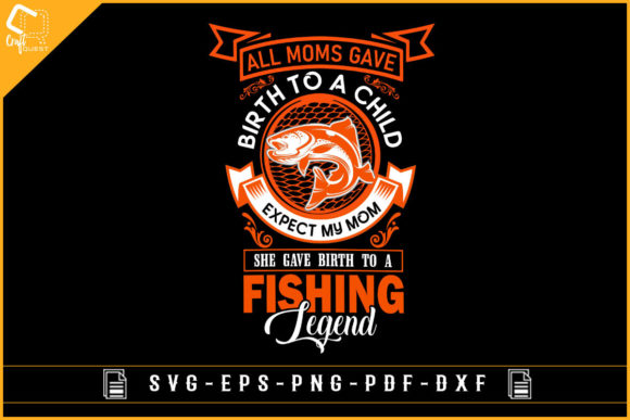 Fishing Mom Graphics for Crafts & Blogs