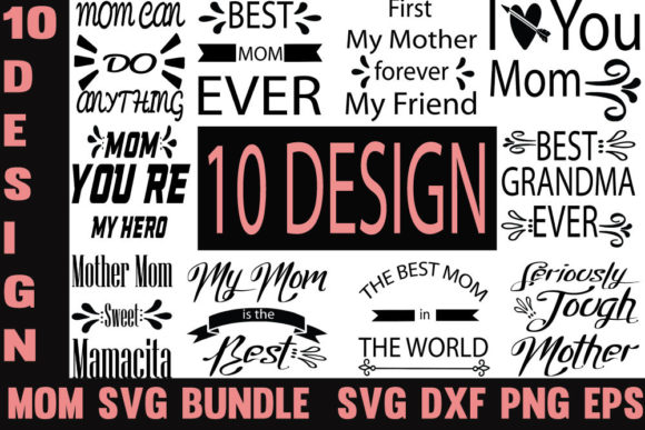 Mom Designs Bundle: Fresh Graphics for Crafts