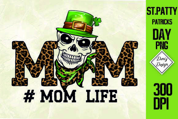 Mom Life Skull Cheetah: Bold Graphics for Crafts