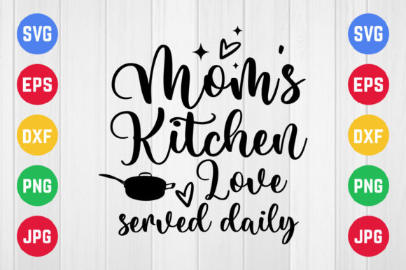 Mom’s Kitchen Love Served Daily: Graphics & Crafts for Real Publishing