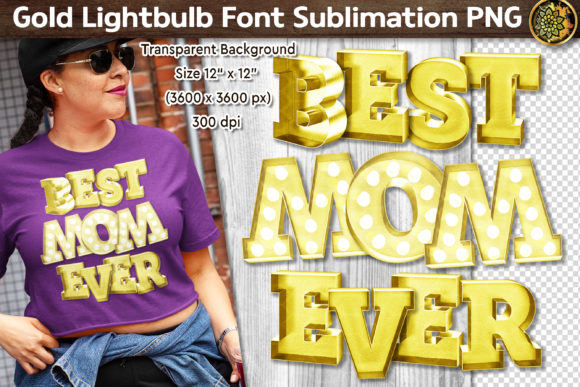 Review: Best Mom Ever Gold Metal Font for Mother's Day