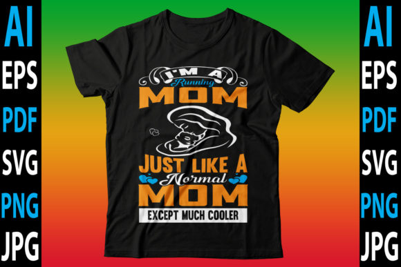 Running Mom Graphics for Crafts and Gifts