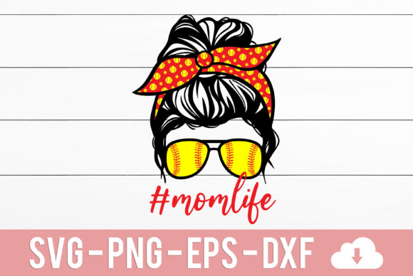 Softball Mom Life: Graphics for Crafts & Sales