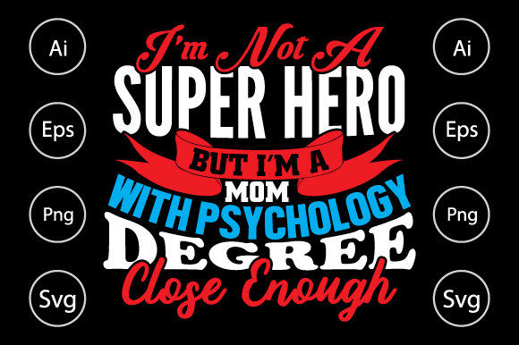 Super Hero Mom Graphics for Crafts and Branding